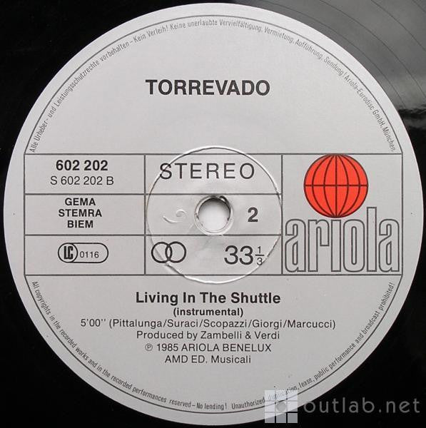 Torrevado : Living In The Shuttle (12")