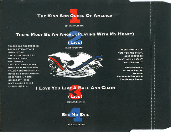 Eurythmics : The King And Queen Of America (CD, Maxi)