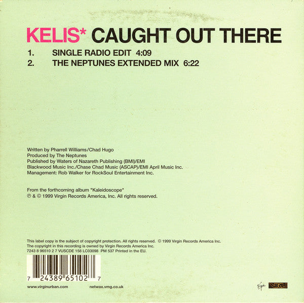 Kelis : Caught Out There (I Hate You So Much Right Now!) (CD, Single, Car)