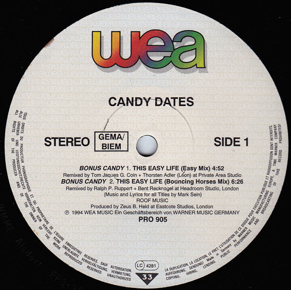 Candy Dates : This Easy Life (12", Promo)