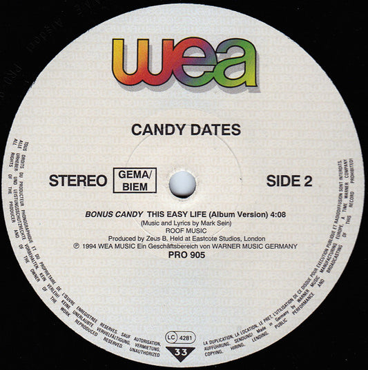 Candy Dates : This Easy Life (12", Promo)