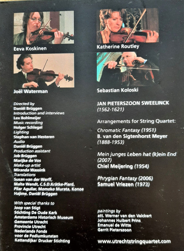 Utrecht String Quartet : Jan Pieterszoon Sweelinck (DVD-V, Multichannel, NTSC)