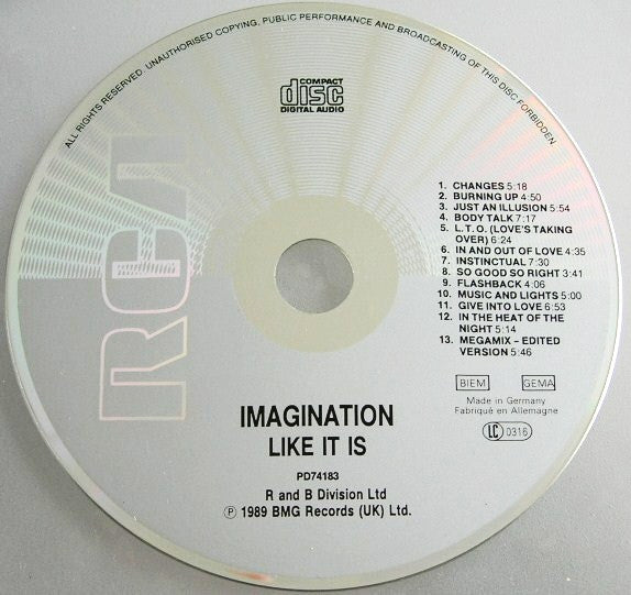 Imagination : Like It Is - Revised And Remixed Classics (CD, Comp)