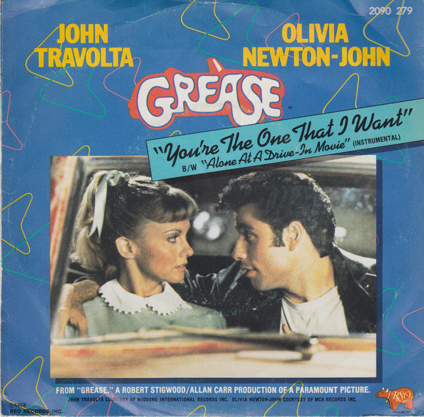 John Travolta & Olivia Newton-John : You're The One That I Want (7", Single)