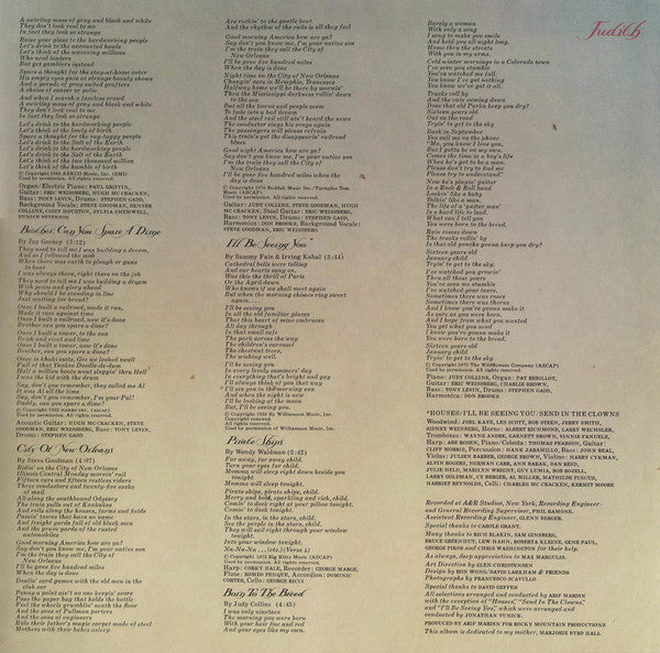Judy Collins : Judith (LP, Album, Gat)