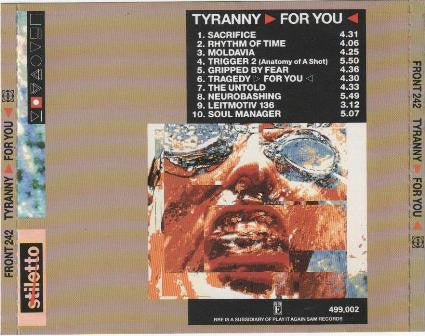Front 242 : Tyranny ▷ For You ◁  (CD, Album)
