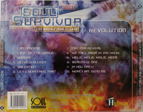 Matt Redman And Antonie Fountain : Soul Survivor 2001 (Live Worship From Holland) Revolution (CD, Album)