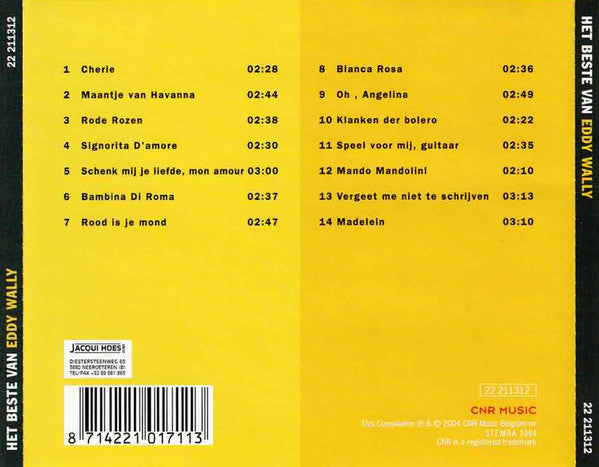 Eddy Wally : Het Beste Van Eddie Wally (CD, Comp)
