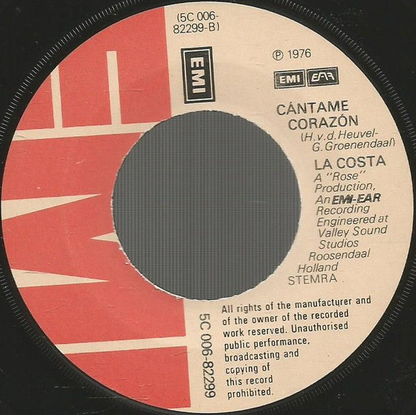 La Costa (2) : Adiós Mexico (7", Single)