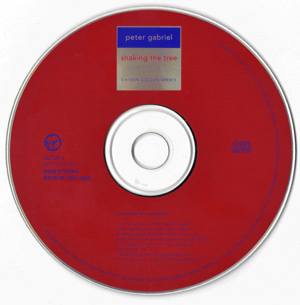 Peter Gabriel : Shaking The Tree (Sixteen Golden Greats) (CD, Comp, RP)