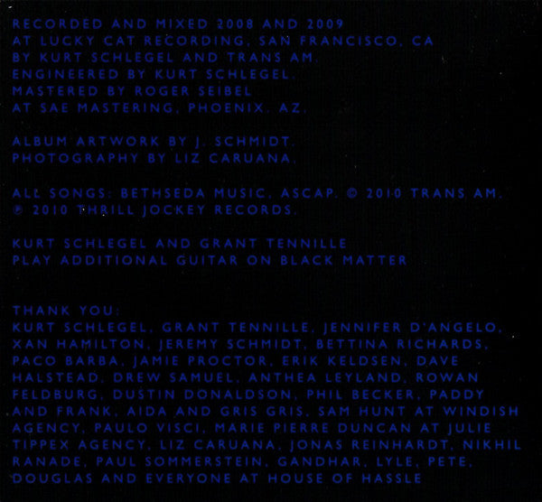 Trans Am (2) : Thing (CD, Album, Car)