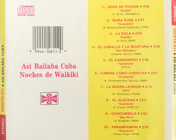 Noches De Waikiki : Asi Bailaba Cuba (CD, Comp)