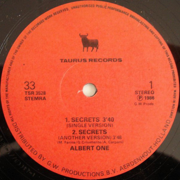 Albert One : Secrets (12")