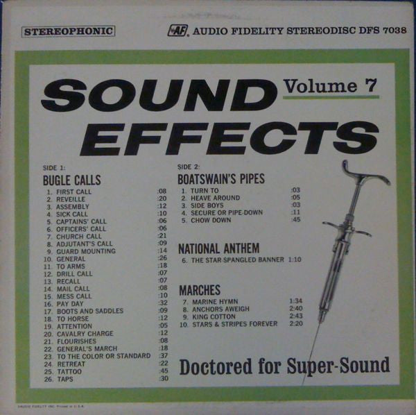 Unknown Artist : Sound Effects, Volume 7 (LP)