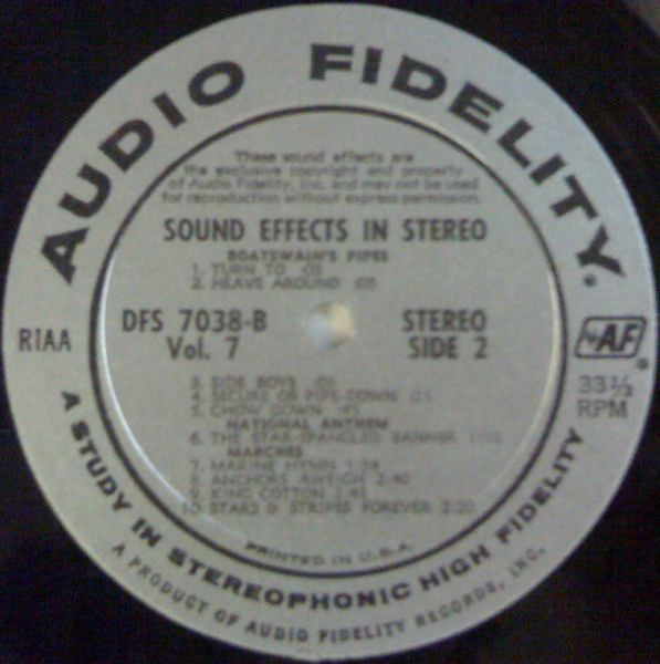 Unknown Artist : Sound Effects, Volume 7 (LP)