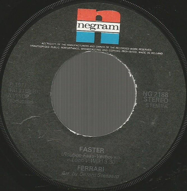Ferrari (3) : Gypsy Girl (7", Single)