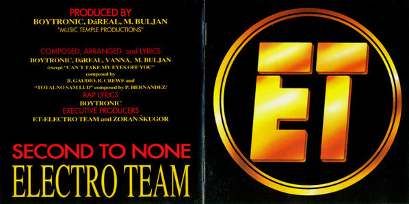 Electro Team : Second To None (CD, Album)