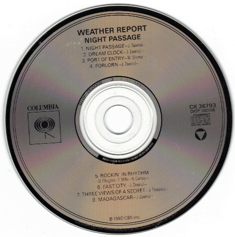 Weather Report : Night Passage (CD, Album, RE)