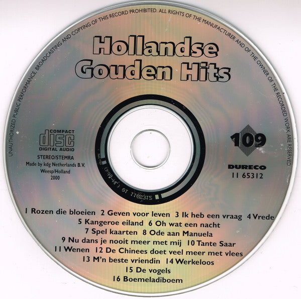 Various : Hollandse Gouden Hits (CD, Comp)