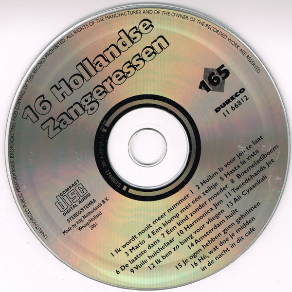 Various : 16 Hollandse Zangeressen (CD, Comp)