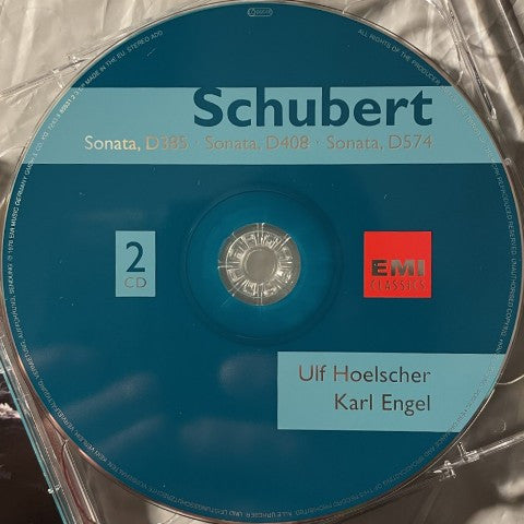 Franz Schubert - Ulf Hoelscher, Karl Engel : Complete Works For Violin And Piano (2xCD, Comp, RE, RM)