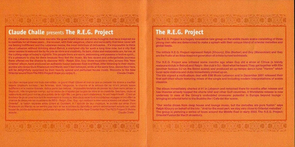 Claude Challe Presents The R.E.G. Project : New Oriental (CD, Album)