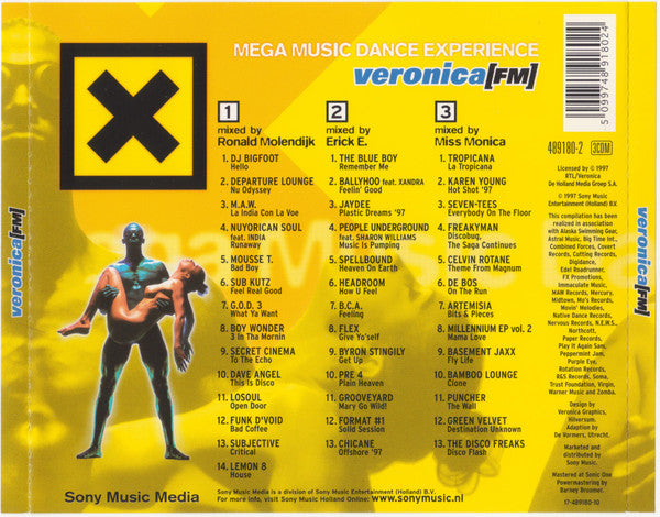 Ronald Molendijk, Erick E, Miss Monica : Mega Music Dance Experience (3xCD, Mixed)
