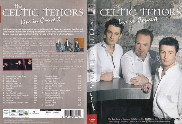 The Celtic Tenors : Live In Concert (DVD-V, PAL, Dol)