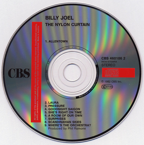 Billy Joel : The Nylon Curtain (CD, Album, RE)