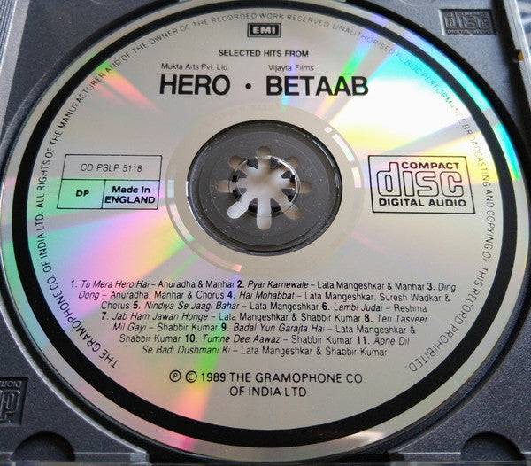 Laxmikant-Pyarelal / R. D. Burman : Hero / Betaab (CD, Comp)