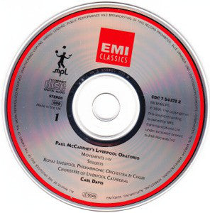Paul McCartney - Kiri Te Kanawa • Sally Burgess • Jerry Hadley • Willard White • Royal Liverpool Philharmonic Orchestra & Royal Liverpool Philharmonic Choir • Choristers of Liverpool Cathedral • Carl Davis (5) : Liverpool Oratorio (2xCD, Album)