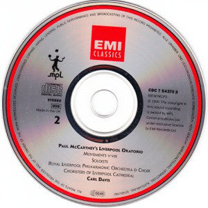 Paul McCartney - Kiri Te Kanawa • Sally Burgess • Jerry Hadley • Willard White • Royal Liverpool Philharmonic Orchestra & Royal Liverpool Philharmonic Choir • Choristers of Liverpool Cathedral • Carl Davis (5) : Liverpool Oratorio (2xCD, Album)