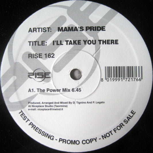 Mama's Pride : I'll Take You There (12", Promo, TP)