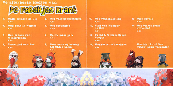 De Fabeltjeskrant : De Allerbeste Liedjes Van De Fabeltjes Krant (CD, Comp)