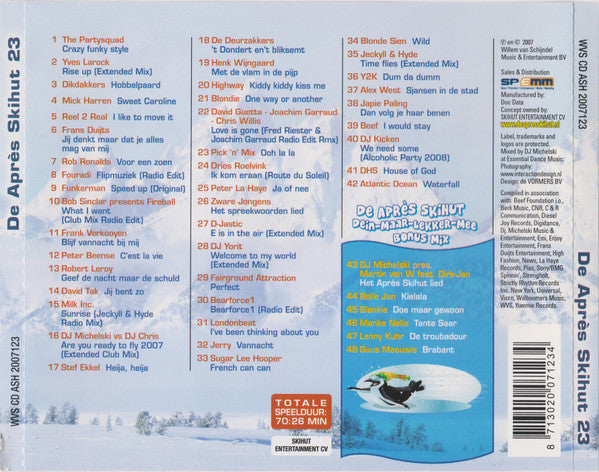 Various : De Après Skihut 23 (CD, Mixed)