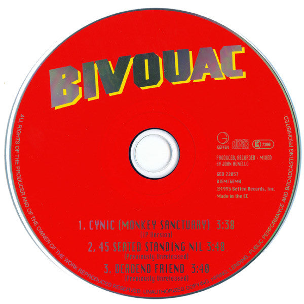 Bivouac : Cynic (Monkey Sanctuary) (CD, Single)