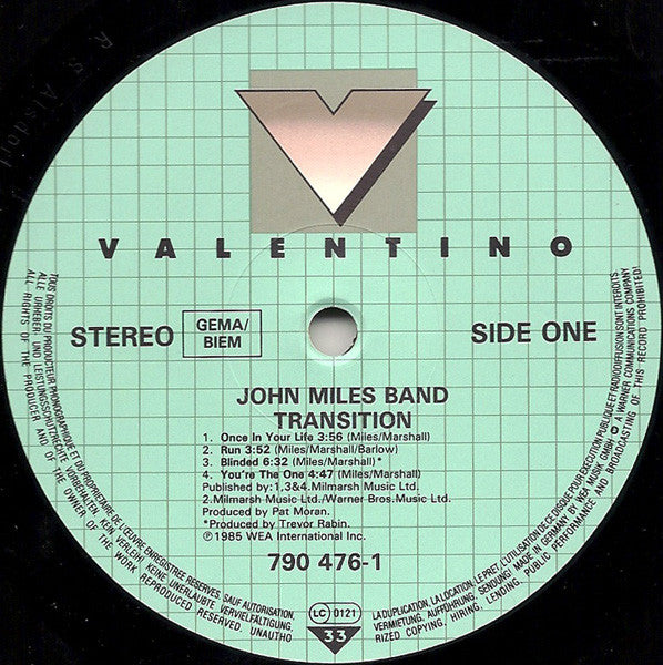 John Miles Band : Transition (LP, Album)