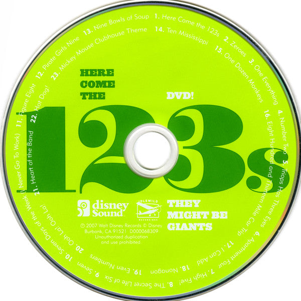 They Might Be Giants : Here Come The 123s (CD, Album, Enh + DVD-V)