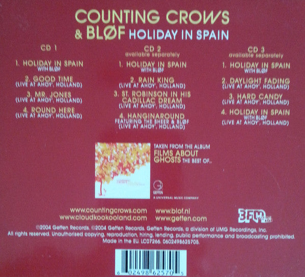 Counting Crows & Bløf : Holiday In Spain (CD, Maxi, CD1)