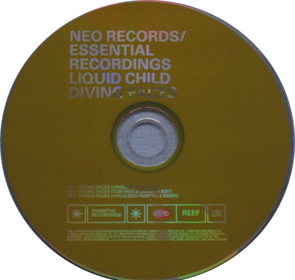 Liquid Child : Diving Faces (CD, Single)