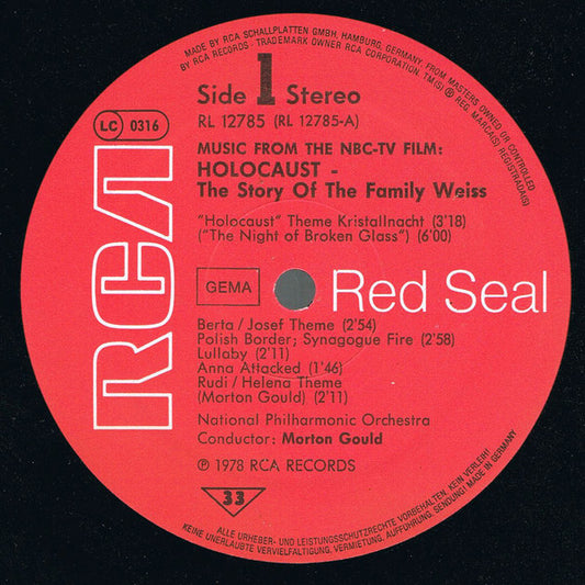 Morton Gould : Holocaust The Story Of The Family Weiss (LP)