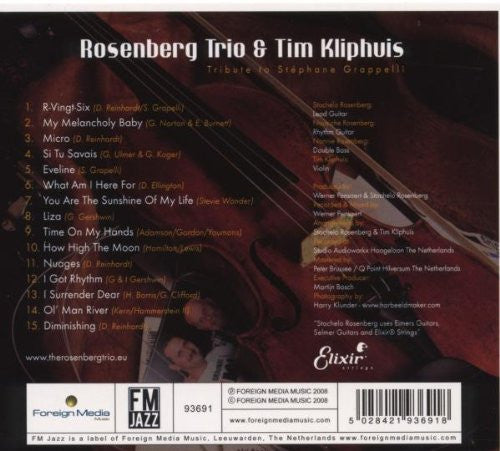 The Rosenberg Trio & Tim Kliphuis : Tribute To Stéphane Grappelli (CD, Album)