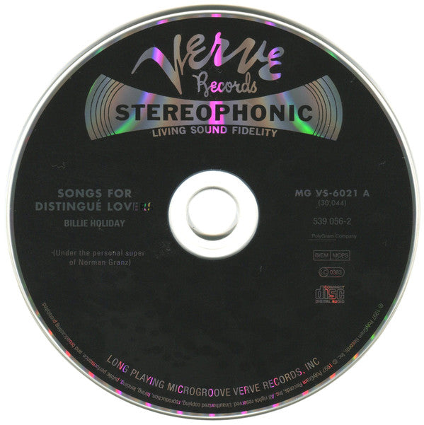Billie Holiday : Songs For Distingué Lovers (CD, RE, RM)