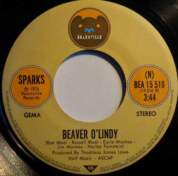 Sparks : Girl From Germany (7", Single)