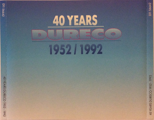 Various : Dureco 40 Years 1952-1992 (2xCD, Comp, Ltd, Not)