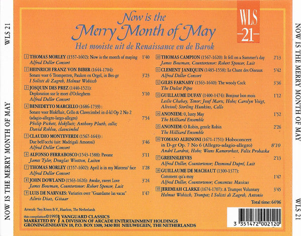 Various : Now Is The Merry Month Of May - Het Mooiste Uit De Renaissance En De Barok (CD, Comp)