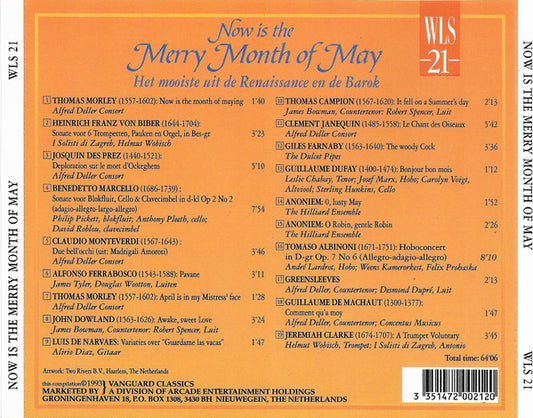 Various : Now Is The Merry Month Of May - Het Mooiste Uit De Renaissance En De Barok (CD, Comp)