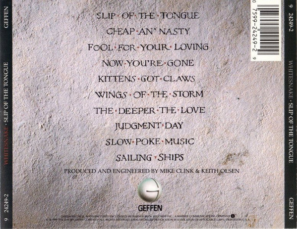 Whitesnake : Slip Of The Tongue (CD, Album)