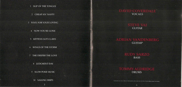 Whitesnake : Slip Of The Tongue (CD, Album)