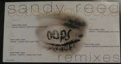 Sandy Reed : Oops Baby Oops (Remixes) (12")